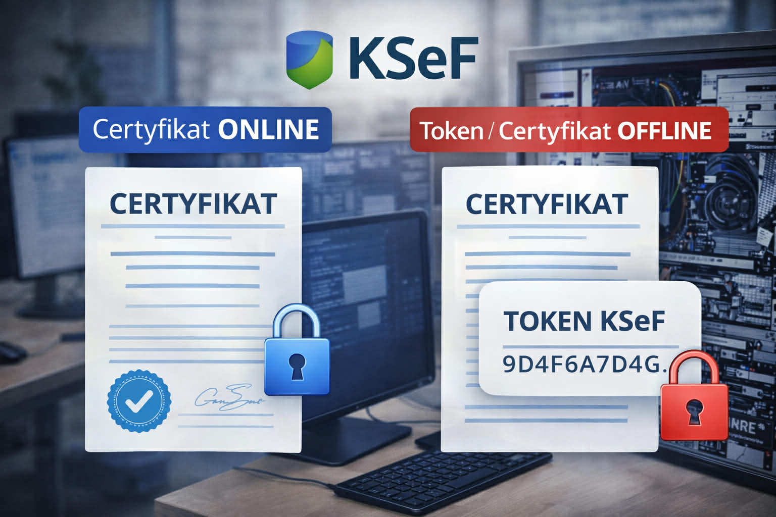 Read more about the article KSeF – certyfikat online i offline: jak wygenerować, wgrać i skonfigurować krok po kroku (2026)