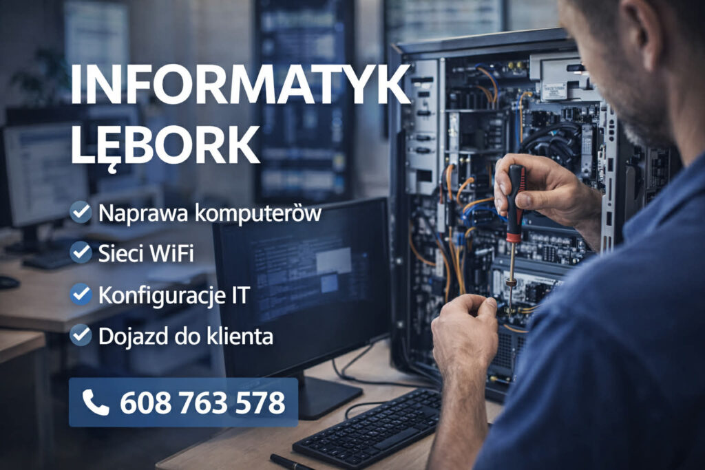 Informatyk Lębork – szybka pomoc komputerowa w domu i firmie | Usługi IT
