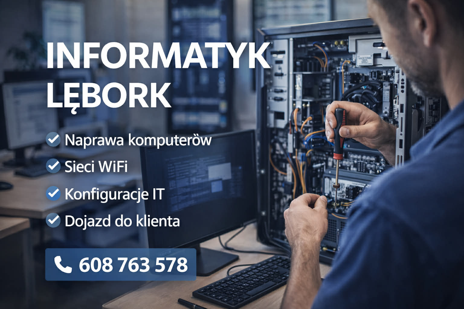Read more about the article Informatyk Lębork – szybka pomoc komputerowa w domu i firmie | Usługi IT